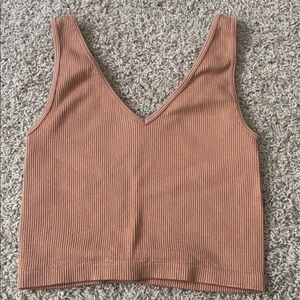 Worn Once Aeropostale Ribbed Crop Reversible Tank